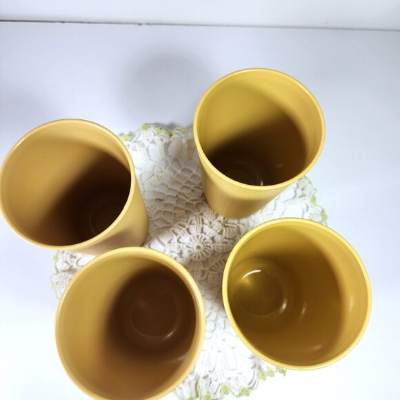 Tupperware Tall Tumblers Set of 4 Drink Glass 8 oz Juice Cups 873 Vintage - Picture 2 of 6